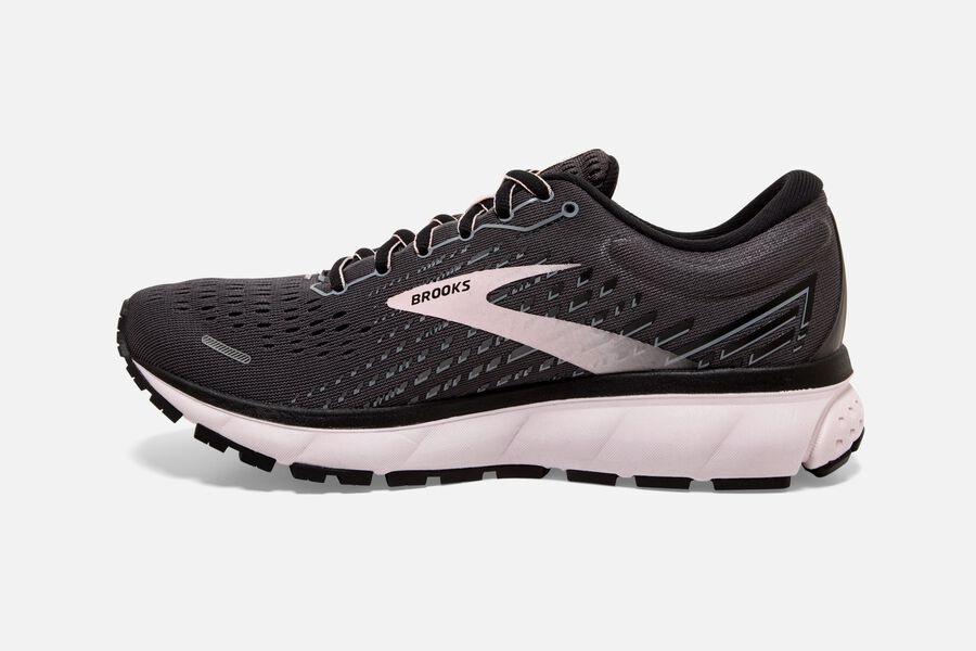 Brooks Ghost 13 Road Running Shoes Womens - Black/Pink - CENOF-3248